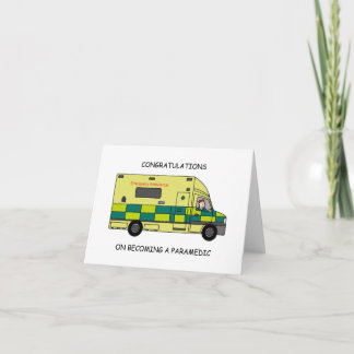 Gefeliciteerd met het worden van een Paramedicus Kaart