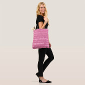 Gefeliciteerd met huwelijk in roze Canvas tas