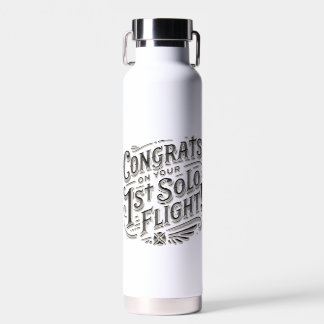 Gefeliciteerd met je 1e Solo Vlucht! Waterfles