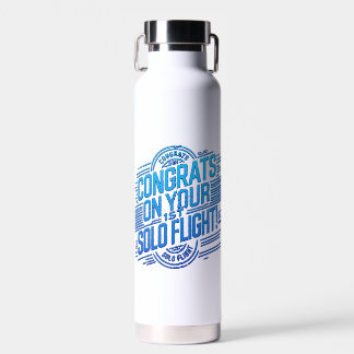 Gefeliciteerd met je 1e Solo Vlucht! Waterfles