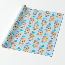 Gefeliciteerd met je 1e verjaardag, Puppy, Jongen,