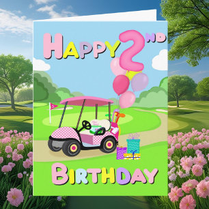 Gefeliciteerd met je 2e verjaardag Roze Stippen Me Kaart