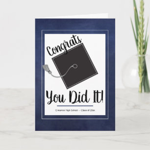 Gefeliciteerd met je Afstudeerder Mortarboard en S Kaart