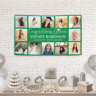 Gefeliciteerd met je afstuderen 12 foto collage gr spandoek