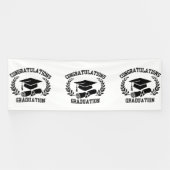 Gefeliciteerd met je afstuderen 4x12 Vinyl Banner (Horizontaal)