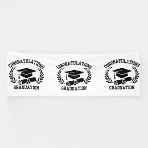 Gefeliciteerd met je Afstuderen 4x12 Vinyl Banner