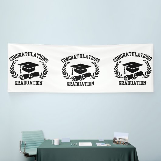 Gefeliciteerd met je afstuderen 4x12 Vinyl Banner (Beurs)