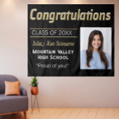 Gefeliciteerd met je afstuderen! Aangepaste afstud Wandkleed