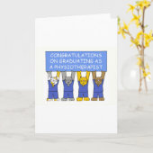 Gefeliciteerd met je afstuderen als fysiotherapeut kaart (Gele Bloem)