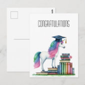 Gefeliciteerd met je afstuderen briefkaart (Voorkant / Achterkant)