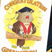 Gefeliciteerd met je afstuderen briefkaart