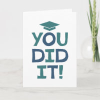 Gefeliciteerd met je afstuderen je hebt het gedaan