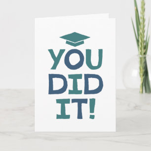 Gefeliciteerd met je afstuderen je hebt het gedaan kaart