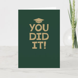 Gefeliciteerd met je afstuderen je hebt het gedaan kaart