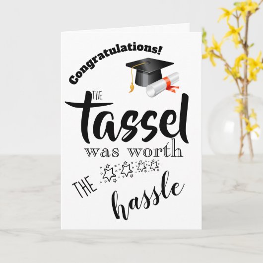 Gefeliciteerd met je Afstuderen Kaart (Gele Bloem)