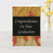 Gefeliciteerd met je Afstuderen Kaart (Gele Bloem)