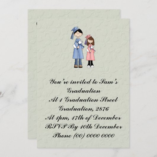 Gefeliciteerd met je afstuderen kaart (Voorkant / Achterkant)