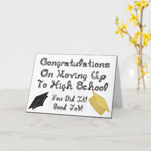 Gefeliciteerd met je Afstuderen op de middelbare s Kaart