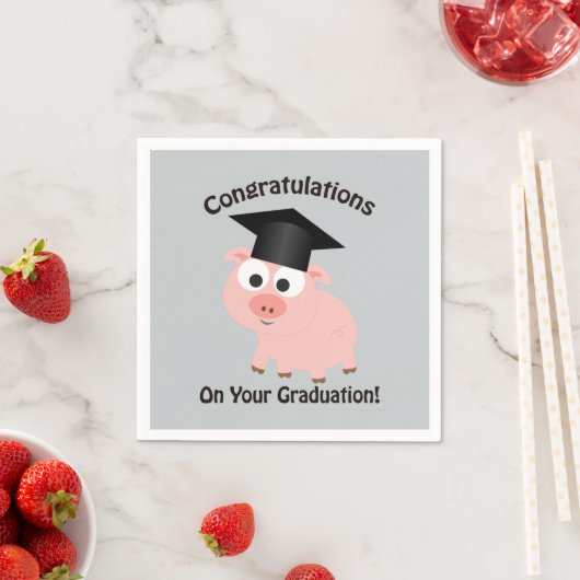 Gefeliciteerd met je Afstuderen! Varkens Servetten (Insitu)