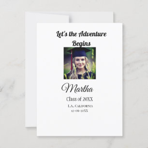 Gefeliciteerd met je afstuderen voeg naam foto sta briefkaart