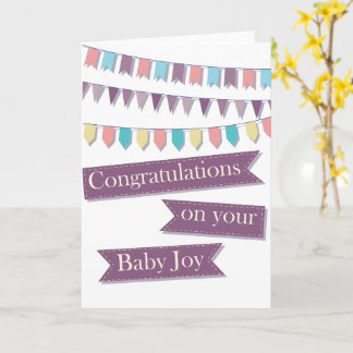 Gefeliciteerd met je baby kaart