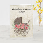 Gefeliciteerd met je Baby Kaart (Gele Bloem)