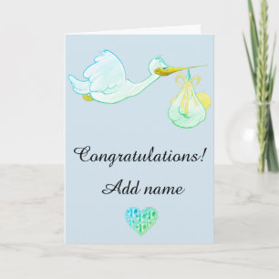 Gefeliciteerd met je baby kaart