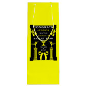 Gefeliciteerd met je balletdans wijn cadeautas (Achterkant)