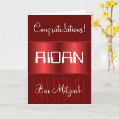 Gefeliciteerd met je bar mitswa kaart (Gele Bloem)