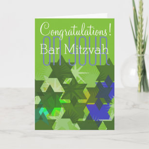 Gefeliciteerd met je Bar Mitzvah Kaart