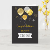 Gefeliciteerd met je boek deal Kaart (Gele Bloem)