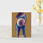 Gefeliciteerd met je bom! Kaart (Gele Bloem)