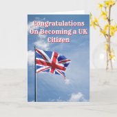 Gefeliciteerd met je Britse nationaliteit Kaart (Gele Bloem)