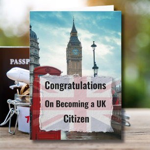 Gefeliciteerd met je Britse nationaliteit Kaart
