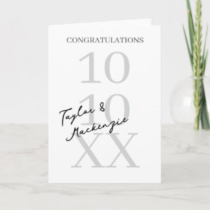 Gefeliciteerd met je bruiloft of Verloving Kaart