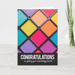 Gefeliciteerd met je Cosmetology-licentie Feestdagen Kaart