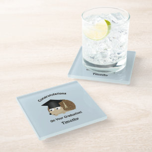 Gefeliciteerd met je dankbaarheid egelegg glazen onderzetter