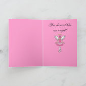 Gefeliciteerd met je dansoverweging Angel Kaart (Binnen)