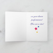 Gefeliciteerd met je dansoverweging kaart (Binnen)