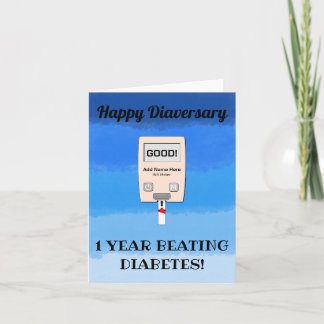 Gefeliciteerd met je diabiversary, oftewel het jub kaart