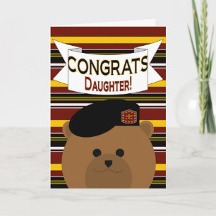 Gefeliciteerd met je dochter Army Hero Kaart