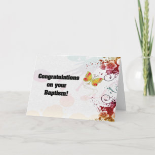 Gefeliciteerd met je doop! kaart