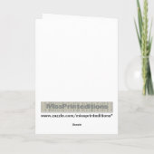 Gefeliciteerd met je eer kaart (Achterkant)