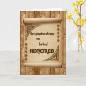 Gefeliciteerd met je eer kaart (Gele Bloem)