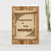 Gefeliciteerd met je eer