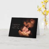 Gefeliciteerd met je eerste vaderdag kaart (Gele Bloem)