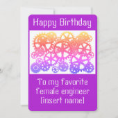 Gefeliciteerd met je favoriete vrouw engineer! kaart (Voorkant)