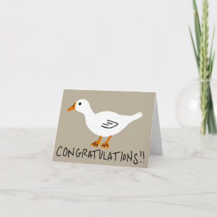 Gefeliciteerd met je gans kaart