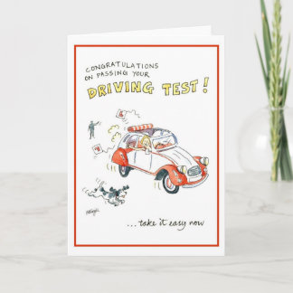 Gefeliciteerd met je geslaagd rijexamen kaart