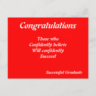 Gefeliciteerd met je geslaagde afstuderen briefkaa briefkaart